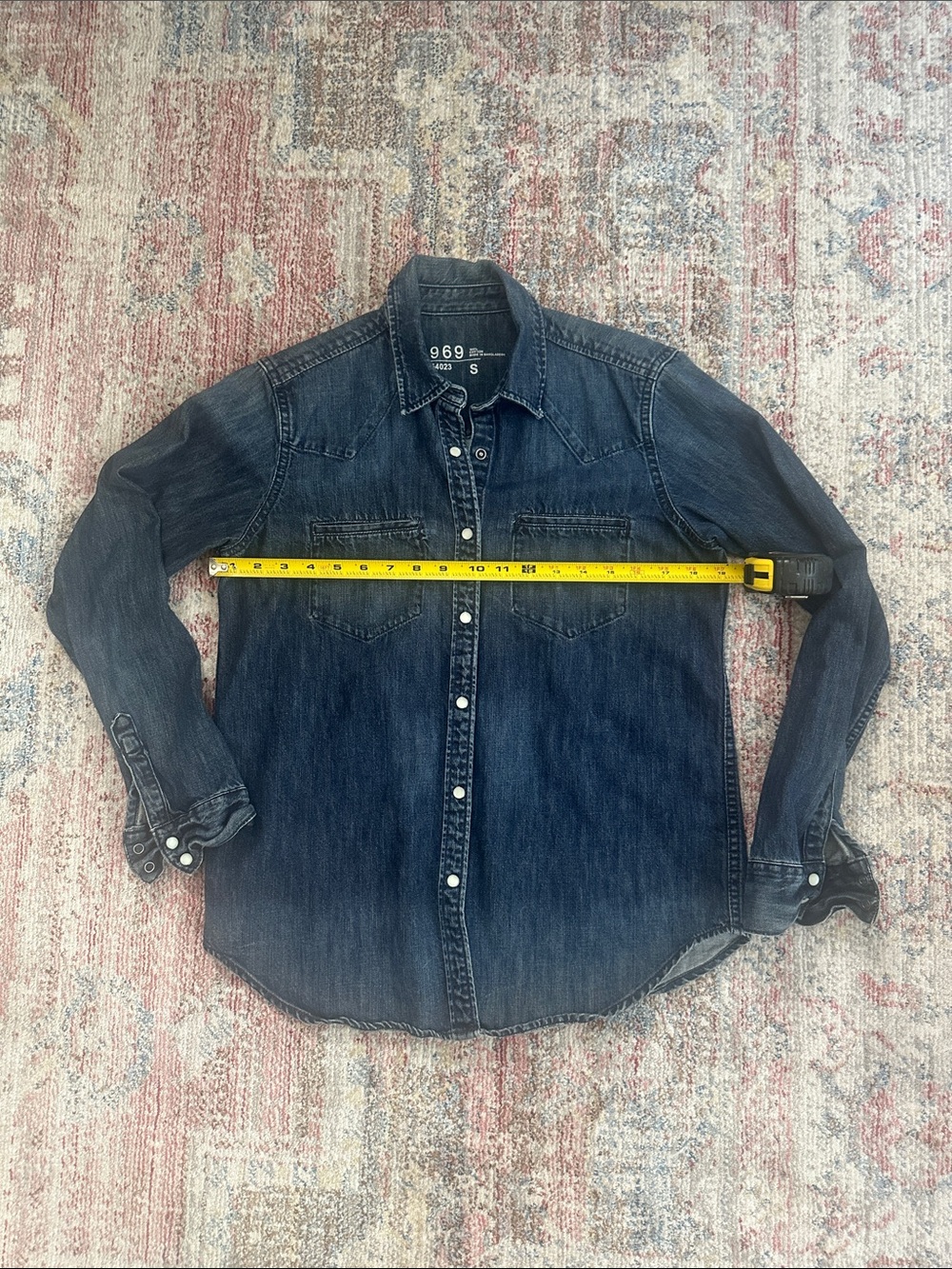 GAP Dark Wash Denim Button-Down Shirt
